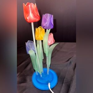 Vintage Acrylic Tulip Lamp